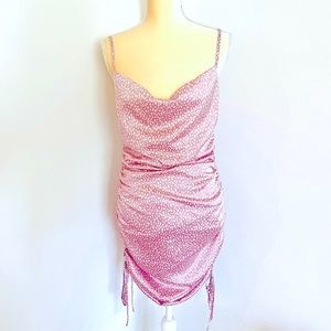 💕Pretty Pink Silky Dress SZ M